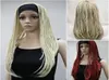 Ladies wig braids wigs 34 half wig Headband Cosplay Fancy party wig Wig cap9081145