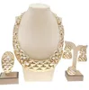 Örhängen halsband yulaili som säljer brasiliansk guld lyxig koppar pläterade smyckeset italienska modeset för kvinnor fest bröllop7387553
