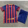 Kit infantil 2011 2012 BAR Retro camisa de futebol Camisetas de futebol MEMPHIS PEDRI ADAMA AUBA FERRAN 09 10 11 12 13 14 ANSU FATI F. DE JONG DEST DAVI ALVE