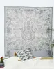 Tapestries Decorative Background Wall Hanging Cloth Plant Electric Meter Box Suede Block Mural Tapestry Drop Delivery Oto4Q