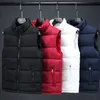 Autumn Winter Men Down Cotton Coats Vest Zipper Stand Collar Versatile Basic Solid Slim Warm Fashion Casual ärmlösa jackor 240116