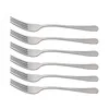 Forks 6Pcs Tea Fork Stainless Steel Tableware Set Fruit Dinnerware Cutlery Cake Snack Gold Salad Kitchen Utensils