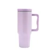 Wholesale 40oz third-generation car cup with straw handle cup, stainless steel insulation and cold insulation ice cream cup