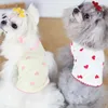 犬のアパレル素敵なペットジャンプスーツ愛らしい通気性のある装飾的なノースリーブの服