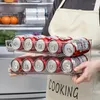 Kitchen Storage Soda Can Organizer For Refrigerator Holder Beer Drinks Cans Bottle Jar Rack Fridge Automatic Rolling Box