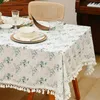 Table Cloth 2024 Pastoral American French Tablecloth Dining Coffee Net Red Guest Room Rectangular Retro Home