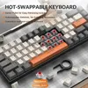 Keyboards 60% Wireless Mechanical Keyboard Bluetooth Dual Mode Hot-Swappable Mini 68-Key Red Switch for PC PS4 Xbox iPhone iPad J240117
