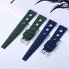 Design FPMFKM Tropical Watch Strap 20mm Quick Release Rubber Watchband för varje märke Diving Watches Accessories 240116