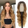 Peruvian Soft Hair Glueless Honey Blonde Body Wave Lace Front Wig 13x4 Colored Lace Front Human Hair Wigs HD Synthetic Lace Closure Wig 250 Density