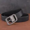 Bälten högkvalitativa vita män stift spänne designer klassisk midja rem lyxkorn läder jeans ceinture homme