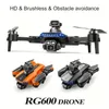 RG600 fällbar fotograferingsflyg drönare med borstlös motorisk elektronisk justerbar dubbel HD-kamera, fyrvägs hinderundvikande