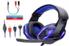 Fantastiche cuffie cablate a LED con microfono Cuffie da gioco PC Cuffie Fascia per giochi stereo Auricolare PS4XBOXPhone8382201