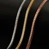 Miqiao 925 Sterling Srebrny Chopin Chain Platinum Rose Gold Kolor Long 40 45 50 55 60 65 70 80 cm szerokość 1,6 mm mężczyzn Domancer 240117