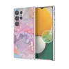 S24 Vlinder Bloem Marmeren Rots Cases Voor Samsung S24 Ultra Galaxy S24 Plus Kant Bloemen Steen Sterren Bling Zachte TPU IMD Smart Mobiele Telefoon Schokbestendige Back Skin Cover