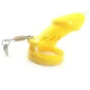 CB6000 CB6000S Geel Plastic Mannelijke Kuisheidskooi Penis Ring Lock Apparaten Cock Sex Producten voor Mannen G738 240117