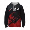 Foxbrzks 2024 Men's Hoodie 3D Vintage Motorcycle Oversized Sweatshirts For Men Clothing Biker Racing Moto Jersey Summer Apparel