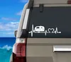 För husbilsresor Trailer Hiker Camper Heartbeat Art Decal Decoration Tält Vandring Vinyl Sticker Camper Art Decor1698687