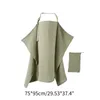 Nursing Cover for Breastfeeding Infant Feeding Towel Soft Breathable Privacy Breast Feeding Apron with Storage Bag D7WF 240117