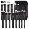 DUcare pinceau de maquillage noir maquillage professionnel fard à paupières fond de teint poudre doux pinceaux de maquillage de cheveux synthétiques brochas maquillaje 240116