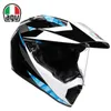 Full Face Open Agv Ax Carbon Fiber Motorcycle Off Road Helmet Anti Fog Full Cover Men's and Women's Motorcycle Running Helmet Pull Helmet All Seasons KGX7