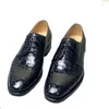 Dress Shoes Xinepiju Arrival Crocodile Leather Men Formal Wedding Groom