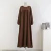 Spirng Autumn Full Sleeve Casual Plus Size Dres Loose Maxi Dresses Female Oversize Long Vestidoes Fit 120 kg 240116