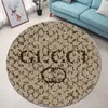 Designer living room circular carpet classic logo printed carpet bedroom living room coffee table mat rugs Home decoration carpet