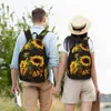 Backpack Sunflower And Butterfly Po Male School Student Female Large Capacity Laptop