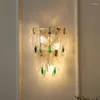 Lampa ścienna salon sypialnia prosta kryształowe lampy żarówki luksusowe