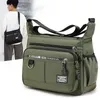 2023 Brand Men Crossbody Bags Male Nylon Shoulder Boy Messenger Man Handbags for Travel Casual Large Satchel Grey 240117