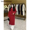 Maxmaras Cashmere Coat Womens Wool Coats 2024 Autumnwinter Classic 101801 India Red Double Breasted Long Assistenze Amba