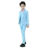 Boy039s Formal Wear Boy mode trois pièces costume veste pantalon gilet couleur unie mince enfants039s balle robe de soirée soutien 4844870