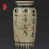 Vase Jingdezhen-Antique磁器の手塗り青と白のワックスのひょうたんボトル6.4古いYQ240117