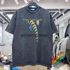 Herenpolo's Vintage NIN negen-inch nagel oversized T-shirt high street Amerikaans casual vintage losse korte mouwefemeralev