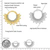 Sağda Grand Astm 36 Spark Park Cz Daith Küpe Çember Ön Menteşeli Segment Tıkanma Septum Burun Yüzüğü Piercing 240117