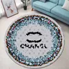 Designer Circular Classic Printed Bedroom Living Room Coffee Table Mat Rugs Home Decoration Carpet