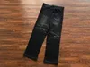 Männer Jeans Washed Grailz Jogginghose Männer Frauen Schwarz Struktur Lässig Reißverschluss Gerade Bein Hosen Hosenyolq