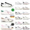 2024 Nouvelle Italie Marque Designer Casual Chaussures Femmes Salut Chaussure Sequin Classique Blanc Do Old Dirty Lace Up Homme Super Star Baskets Unisexe Taille 35-46