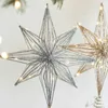 Kerstversiering Boom LED-stertoppers Batterijaangedreven Boomtopdecoratie Slingerornament Jaar