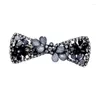 Hair Clips For Women Fashion Simple Bowknot Crystal Hairpin Retro Elegant Exquisite Geometry Head Accessories Jewelry Wholesale