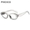 Solglasögon R57087 Small Frame Cat Eye Reading Eyeglasses Women Fashion Candy Color Frames Presbyopic Glasses Dioptric 0,50- 3,50