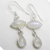 Dangle Earrings Different Metal Color Semi-precious Stone 1.5" Classic