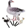 Garden Decorations Outdoor Duck Stakes Animal Sculpture Realistic Lifelike Acrylic Poultry Statue Yard Lawn Decor Gnomes