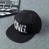 Bola Caps Kand Rainha 3D Bordado Chapéus de Beisebol Casais Snapback Caps Hip Hop Estilo Flat Bill Chapéus Tamanho Ajustável J240117