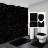 シンプルなバスルームシャワーカーテンエスソリーバスカーテンセットアンチスキッドラグトイレの品質