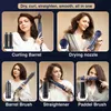 전기 헤어 드라이어 멀티 스타일러 6 in 1 Ionic Hair Styler 110000 RPM 고속 블로우 드라이어 브러시 자동 랩 컬러 헤어 드라이어 브러시 J240117로 빠른 건조