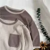 Pullover lawadka 1-6 jaar kinderkleding lange mouw t-shirts katoen babyjongens meisjes tops casual kinderen t-shirt herfst lente tee h240508