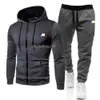 Tracksuits masculinos 2021 moda outono inverno calças com capuz pulôver de duas peças jogging terno M-3XL algodão pista campo esportes