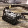 CONTACT'S Genuine Leather Men Waist Pack Casual Male Fanny Pack Waist Bag Banana Pouch Cell Phone Travel Crossbody Chest Bags 240117