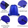 Sacs de courses en Polyester 210D, sac à cordon souple et Simple pour l'extérieur, emballage avec propre impression